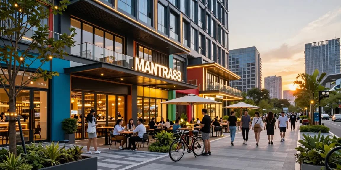 Explore MANTRA88, a vibrant commercial space bustling with energy and culture.