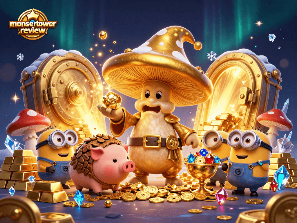 Experience the magical gameplay of monstertowerreview with golden treasures and enchanting characters.