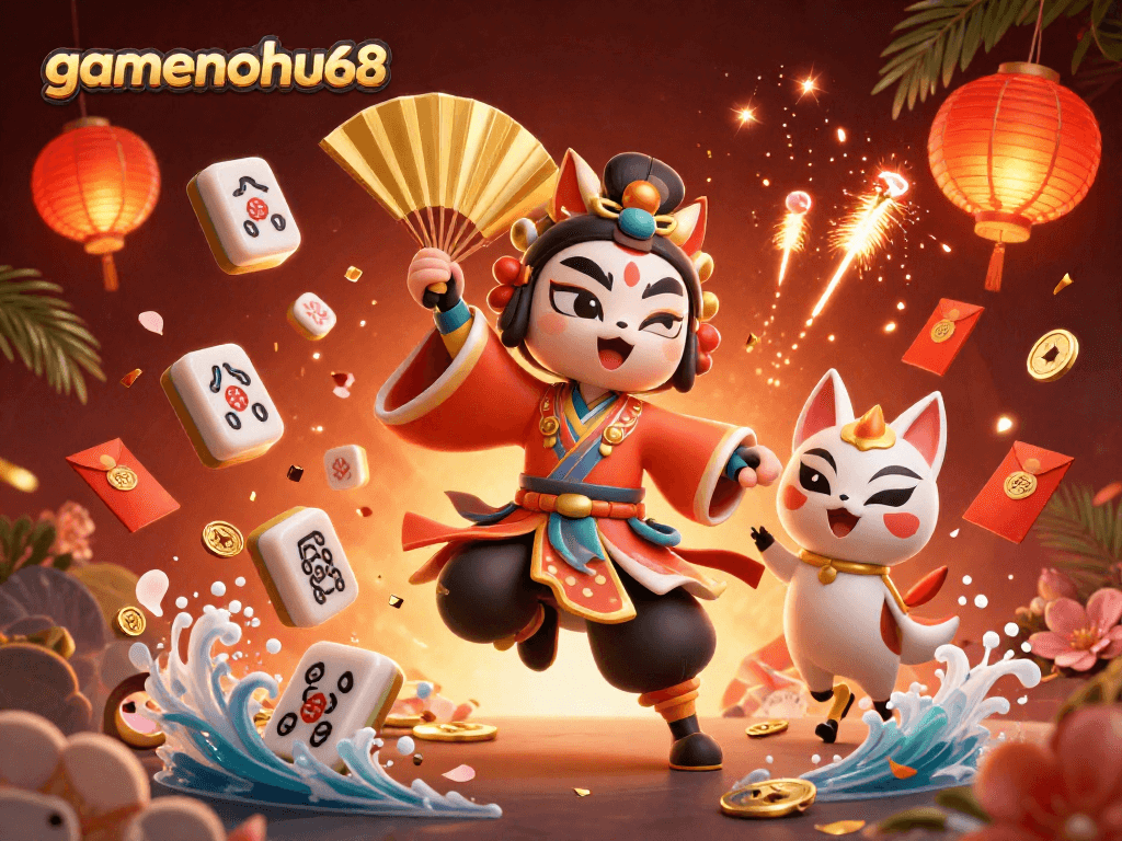 Play at gamenohu68 with vibrant 3D casino illustrated elements for an exciting gaming experience.