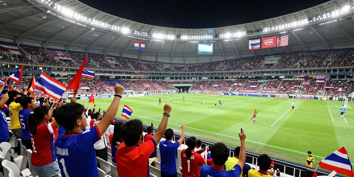แฟนบอลชาวไทยเชียร์ฟุตบอลโลก 2026 ขณะแทงบอลโลกนัดชิงในสนาม