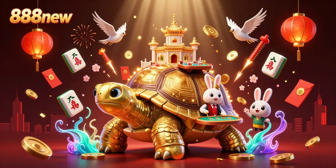 Engage with 888new's thrilling gaming landscape featuring a vibrant 3D casino scene.