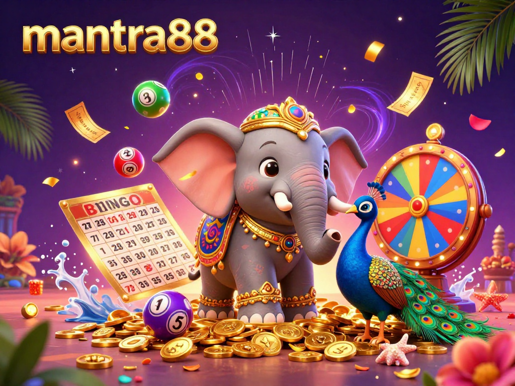 Experience the excitement of mantra88 with vibrant casino elements and dynamic animated visuals.