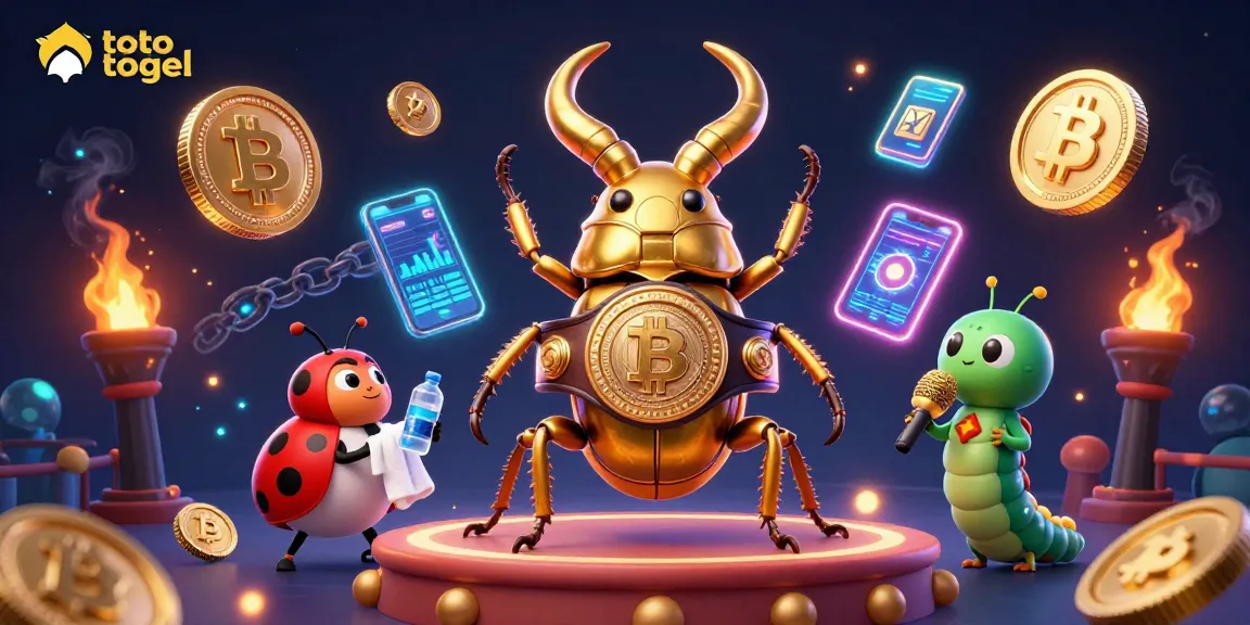 Pengguna toto togel mengalami kemenangan besar dengan karakter 3D dalam ilustrasi kasino yang ceria.