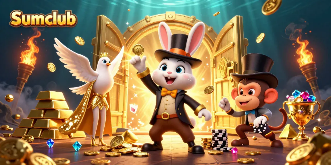 Engage with Sumclub's magical game world, where playful characters bring exciting casino action to life.