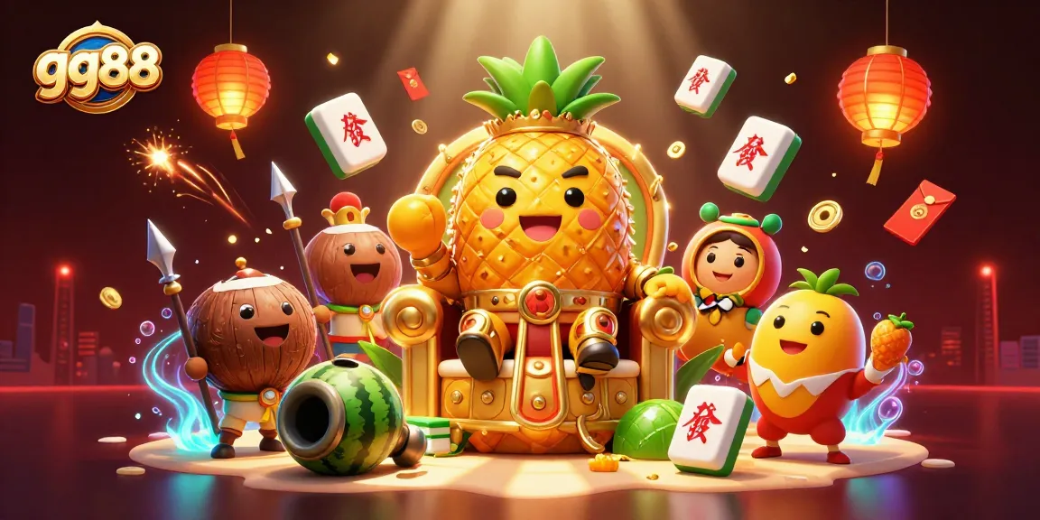 Engage in vibrant gameplay at gg88, featuring a lively casino scene with colorful 3D characters and rich gambling elements.