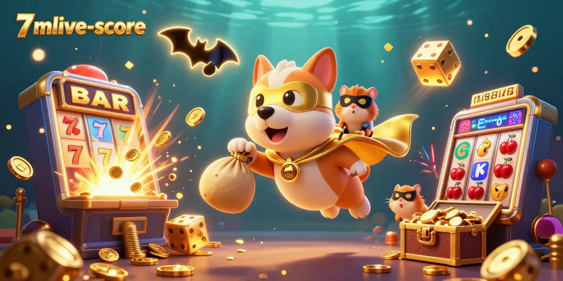 Experience thrilling wins with 7mlive-score featuring a superhero dog in an exciting casino adventure.