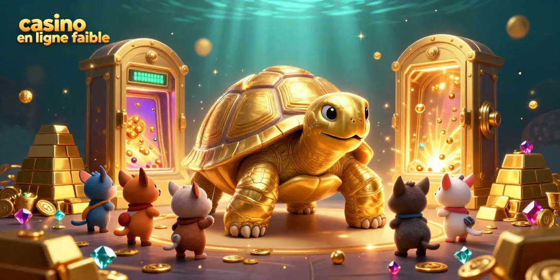 Profitez d'un jeu au casino en ligne fiable avec une tortue géante, des trésors brillants et des animations fascinantes.