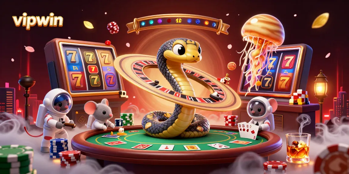 Experience thrilling betting at vipwin with a 3D illustration of a cosmic gambling scene.
