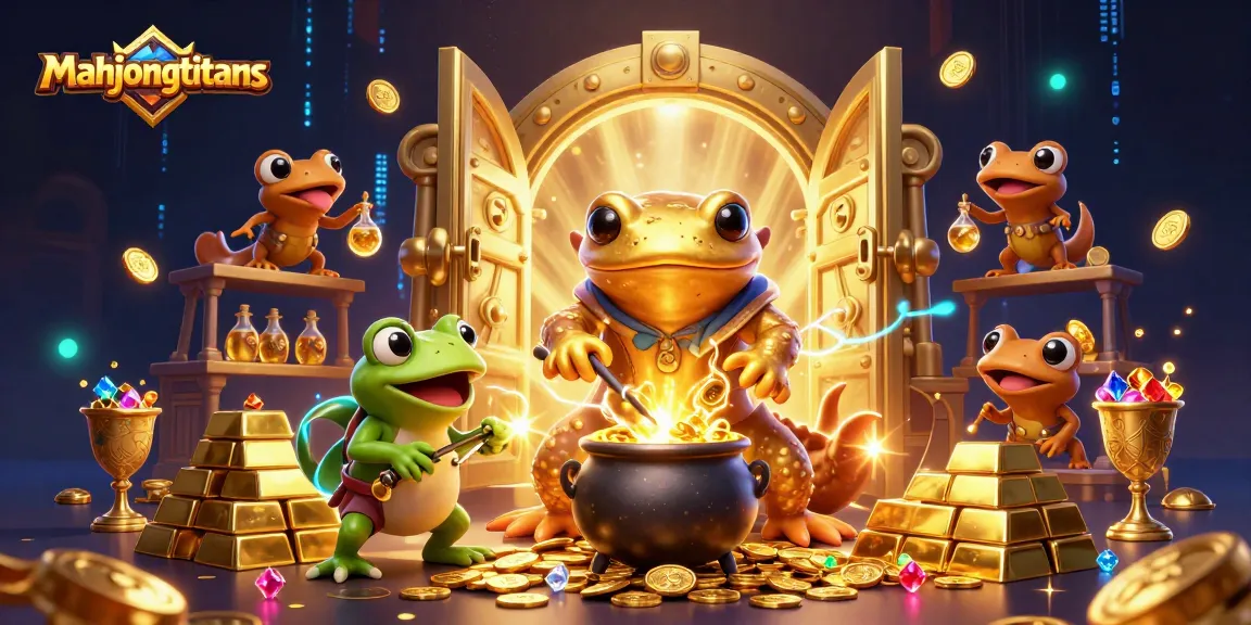 Play mahjongtitans for gold with immersive 3D fantasy elements and vibrant treasures.
