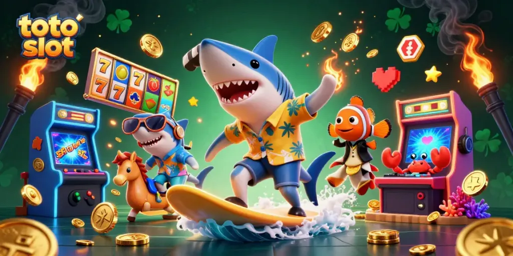 Spin the jackpot with toto slot while enjoying a vibrant underwater casino adventure.