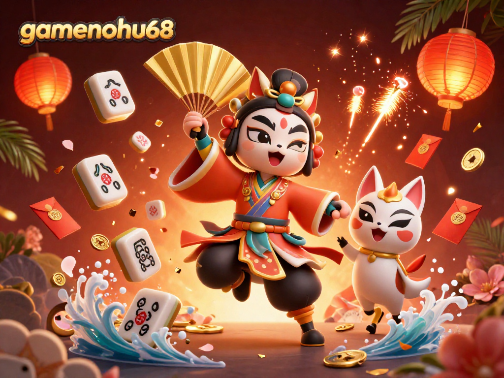 Play at gamenohu68 with vibrant 3D casino illustrated elements for an exciting gaming experience.