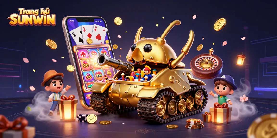 Experience engaging gameplay at Trang chủ SUNWIN with a vibrant casino ambiance featuring a golden beetle tank.