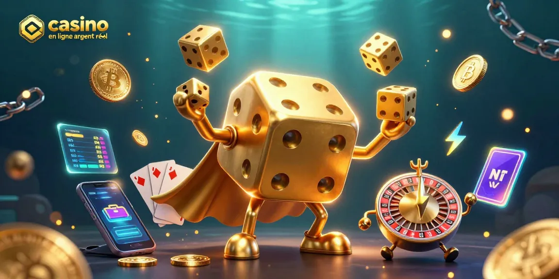 Jouez aux jeux de casino en ligne argent réel avec notre illustration dynamique et engageante.