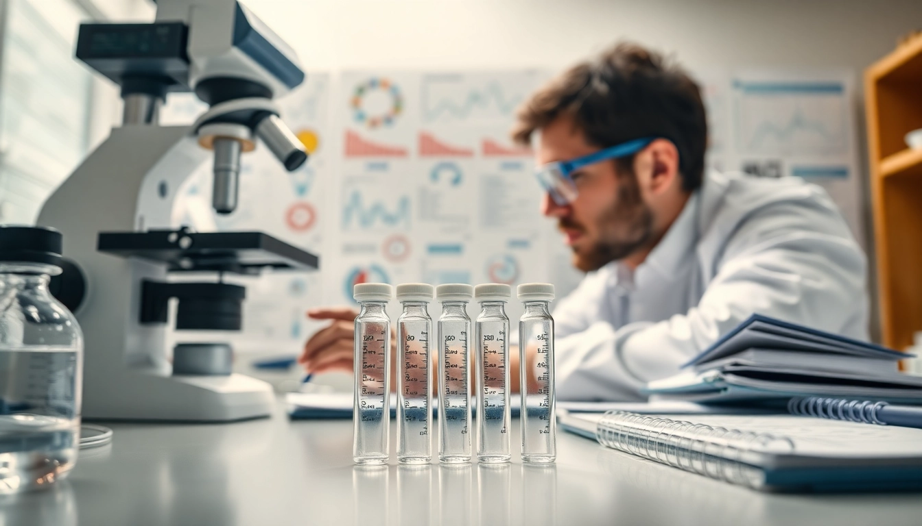 Buy research peptides with quality analysis in a professional laboratory setting.