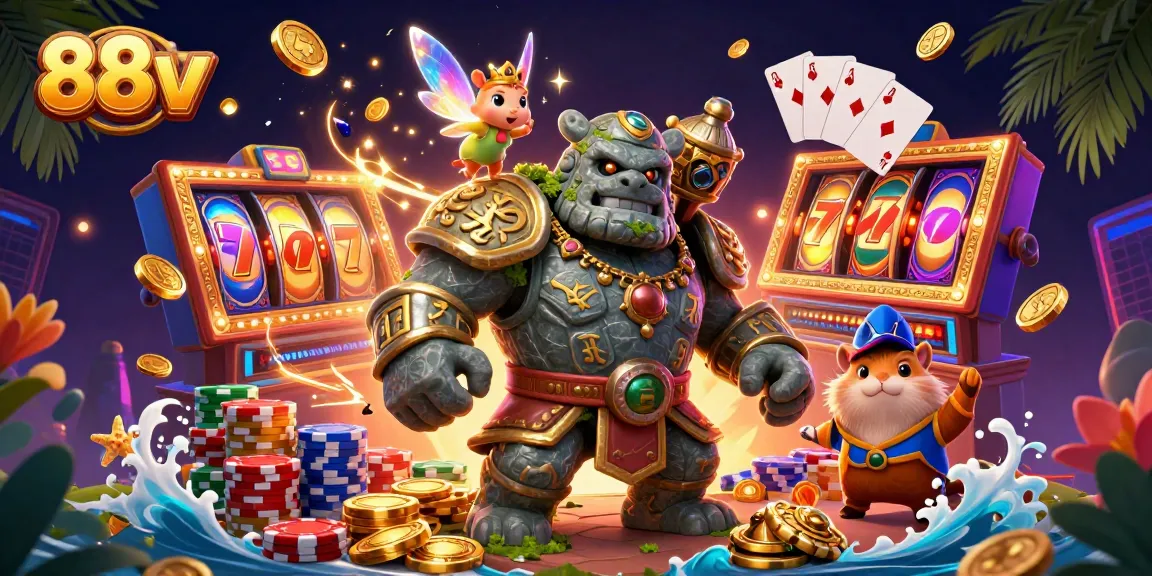 Engage with the vibrant 88vv scene showcasing a thrilling gaming adventure with captivating characters.