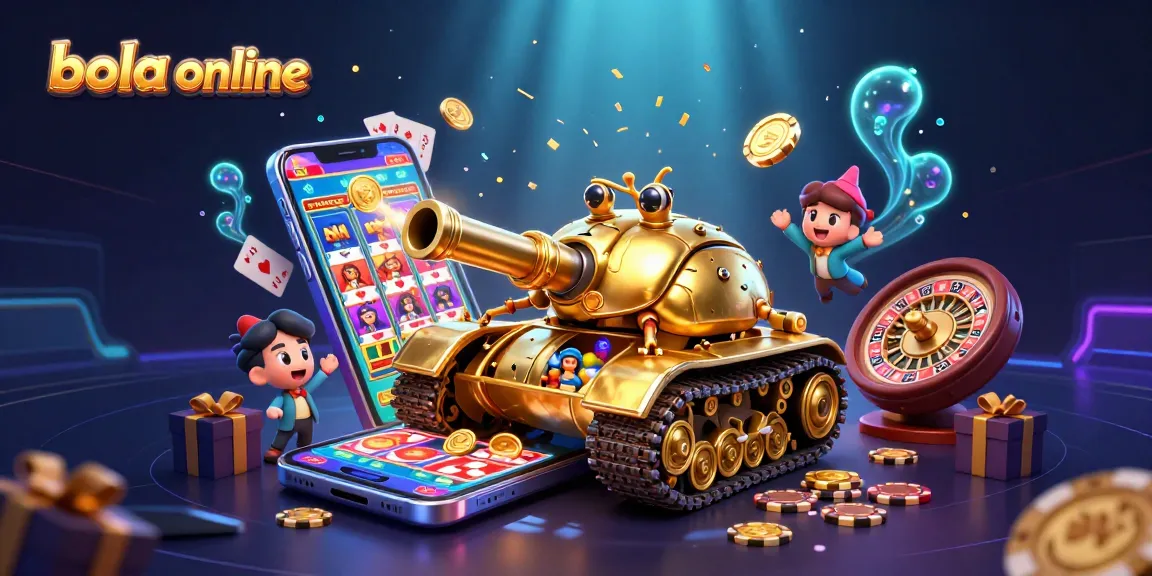 Engage in bola online sports betting with a dynamic scene of a golden beetle tank casino.
