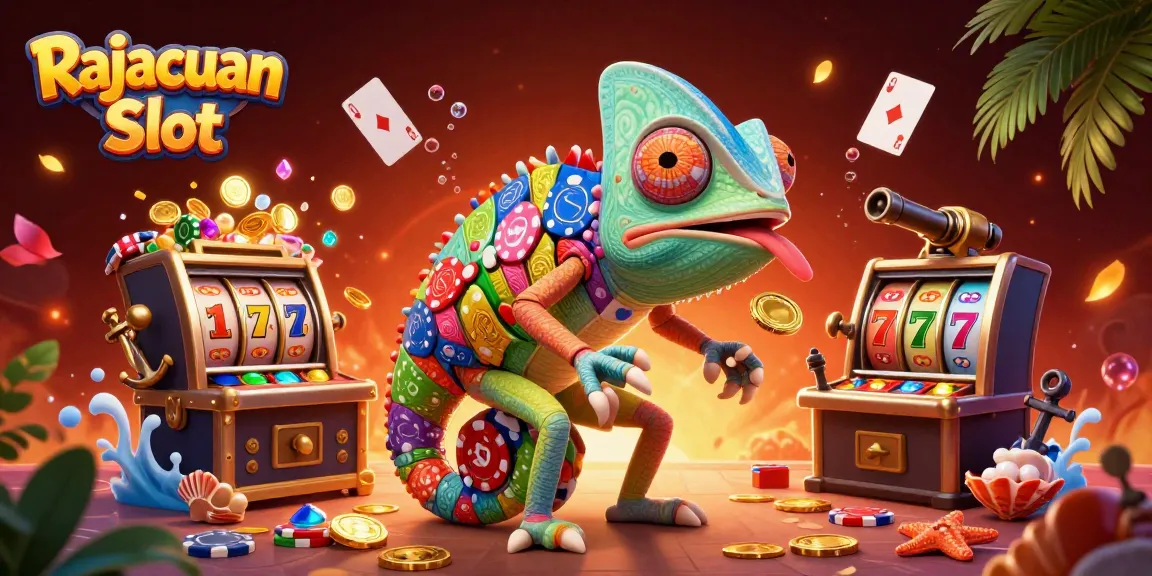 Mainkan Rajacuan Slot dengan petualangan chameleon yang menarik dan berberkah emas!