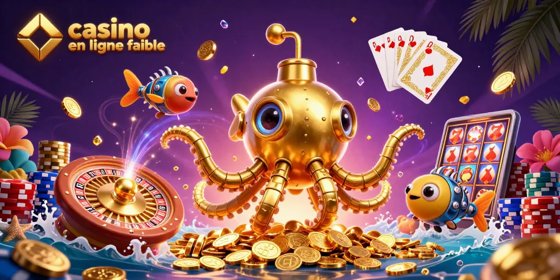 Plonger dans l'univers des jeux avec un casino en ligne fiable entouré de pièces d'or et de créatures mécaniques.