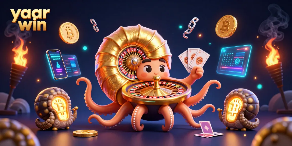 Experience winning strategies with the vibrant yaar win online casino scene showcasing crypto elements.