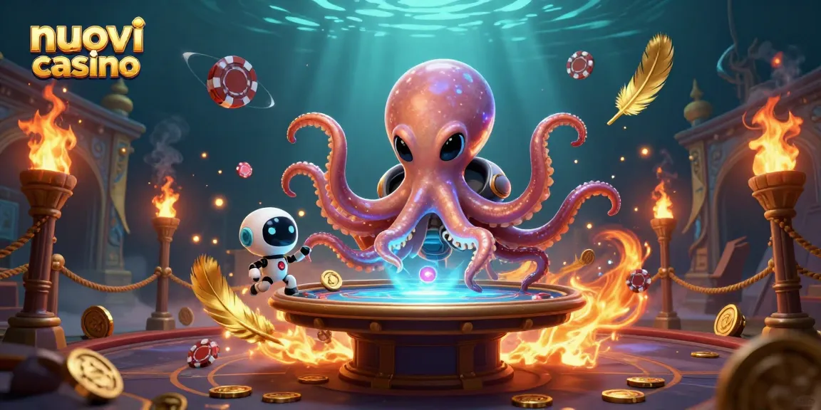 I nuovi casino offrono un'esperienza di gioco coinvolgente con un polpo alieno che gioca a poker.