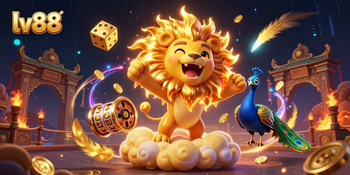 Experience exciting gameplay at lv88 with dynamic casino themes, golden dice, and vibrant energy.