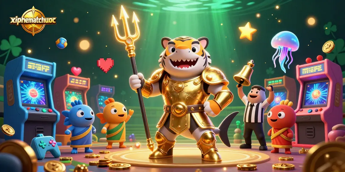 Experience strategy with xiphematchuoc in a vibrant underwater colosseum packed with gaming excitement.