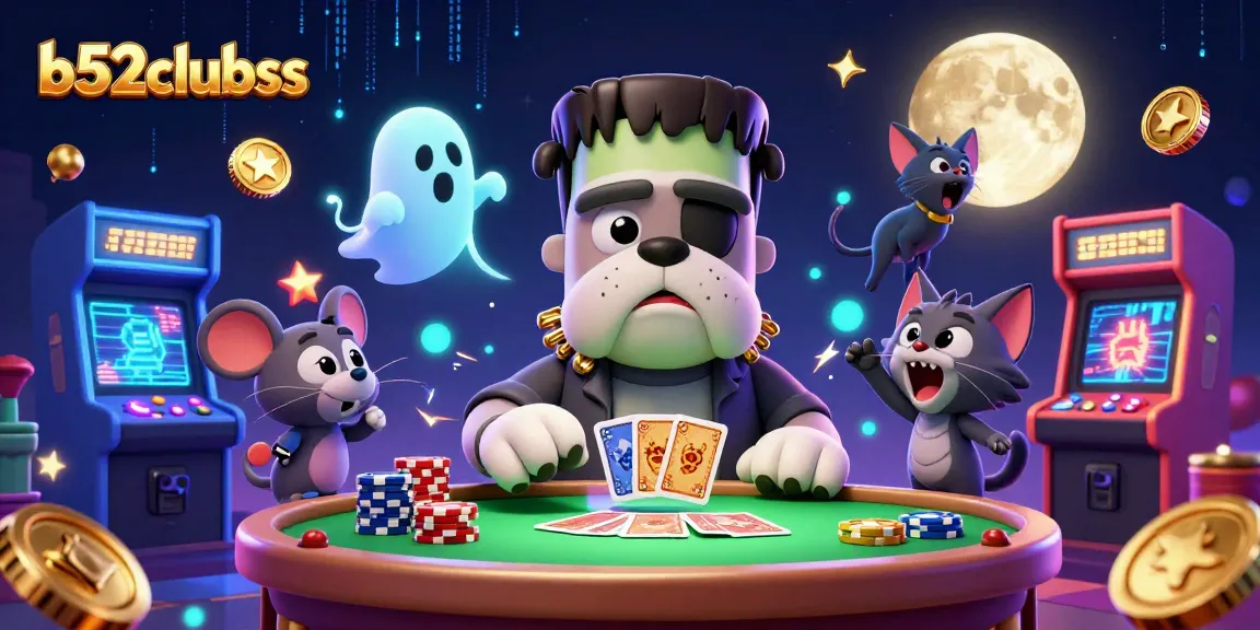 Experience thrilling gaming at b52clubss with vibrant characters and casino elements.