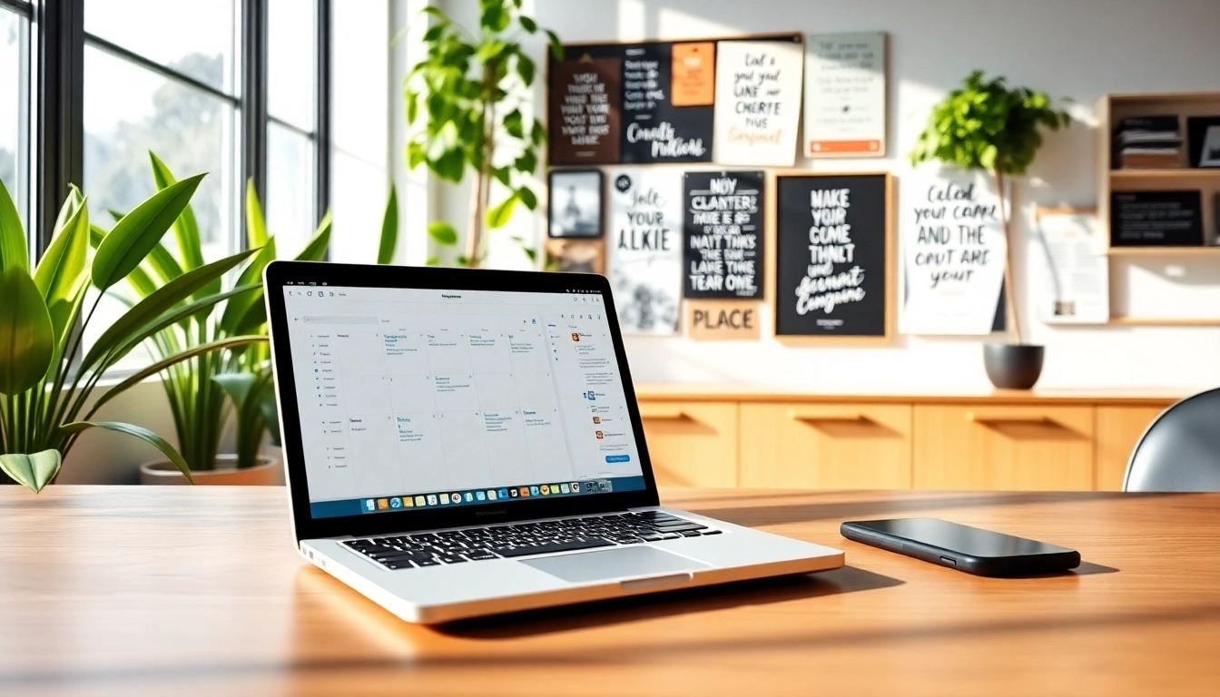 Organize Your Life With AI: A bright workspace showcasing tools and plans for effective life organization.
