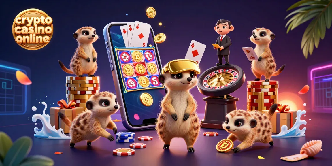 juega en un crypto casino online con una colonia de suricatas en operación, rodeados de divertidos elementos de juego