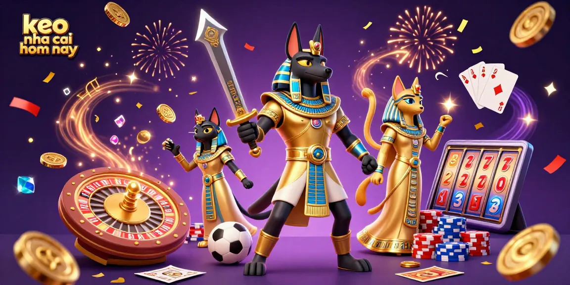 Experience winning strategies with keo nha cai hom nay in a vibrant sports betting illustration featuring ancient Egyptian characters.