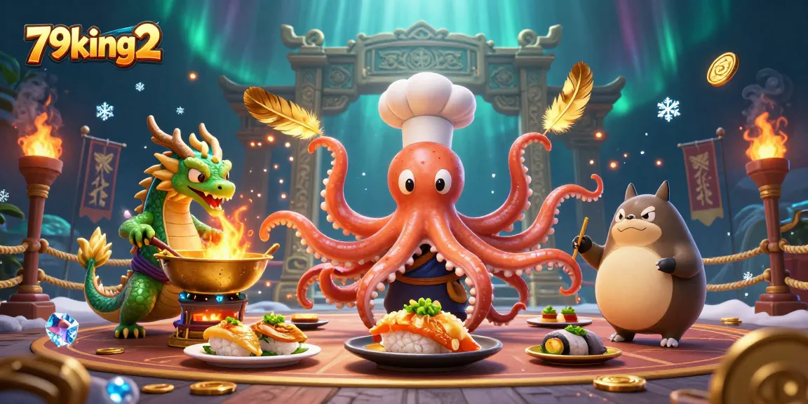 Engage in thrilling gameplay at 79king2 with an epic casino scene featuring vibrant characters and dynamic elements.