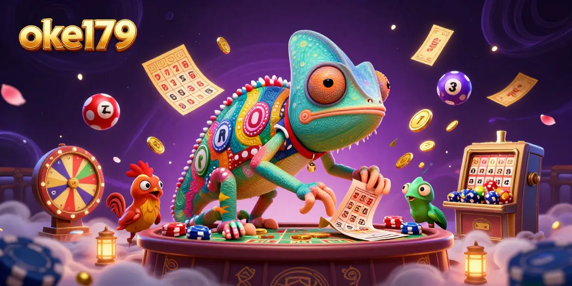 Experience thrilling action at oke179 with our vibrant gaming illustration capturing exciting casino elements.
