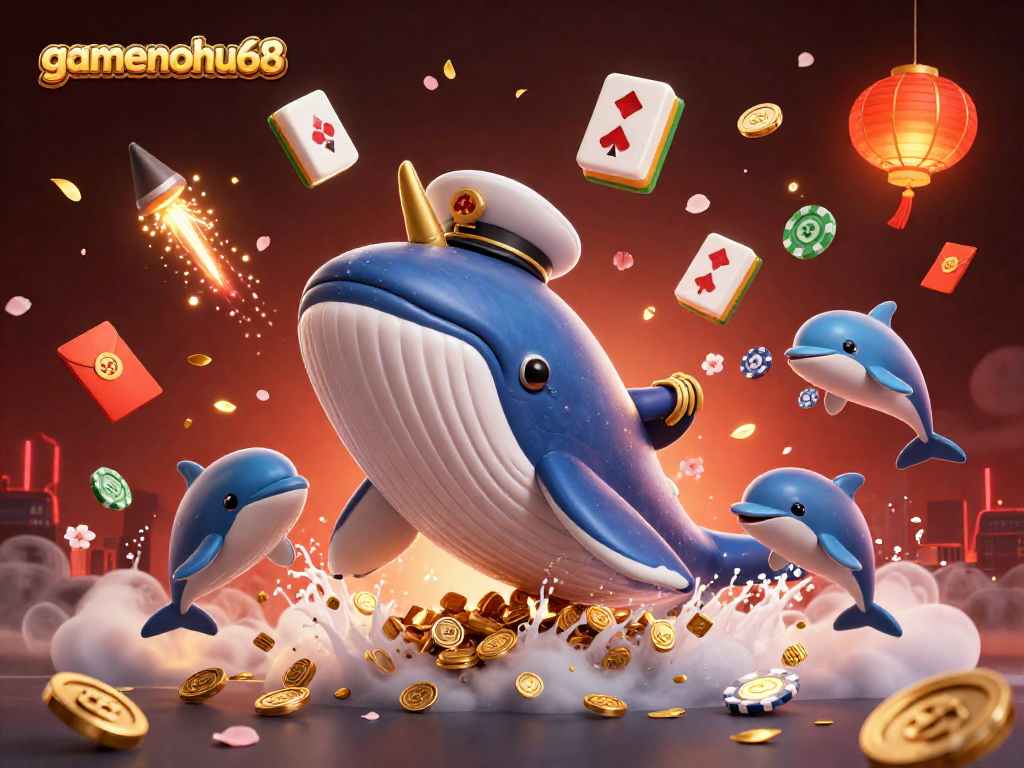 Experience exciting casino adventures with gamenohu68 amidst magical 3D characters and vibrant gaming elements.