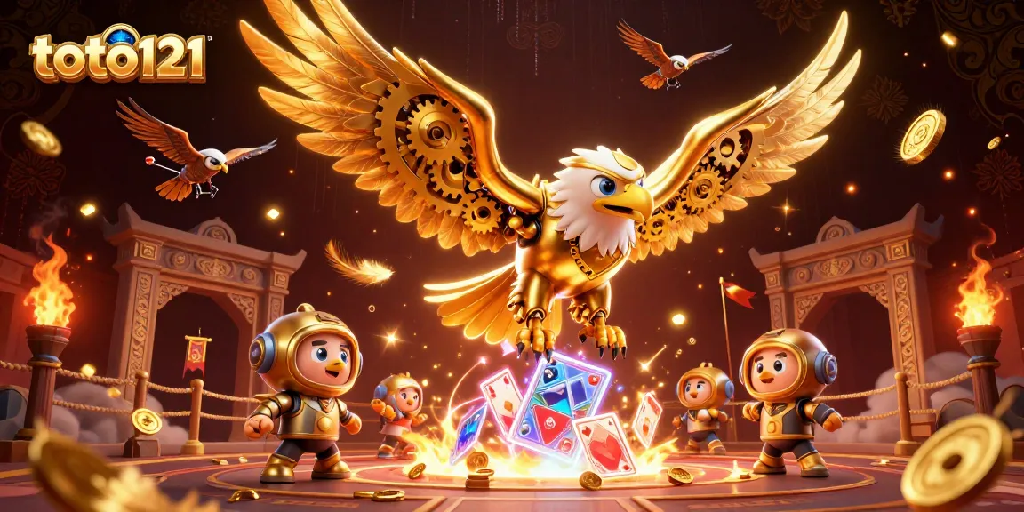 Engage with thrilling activities at toto121, featuring vibrant 3D casino illustrations and dynamic game elements.