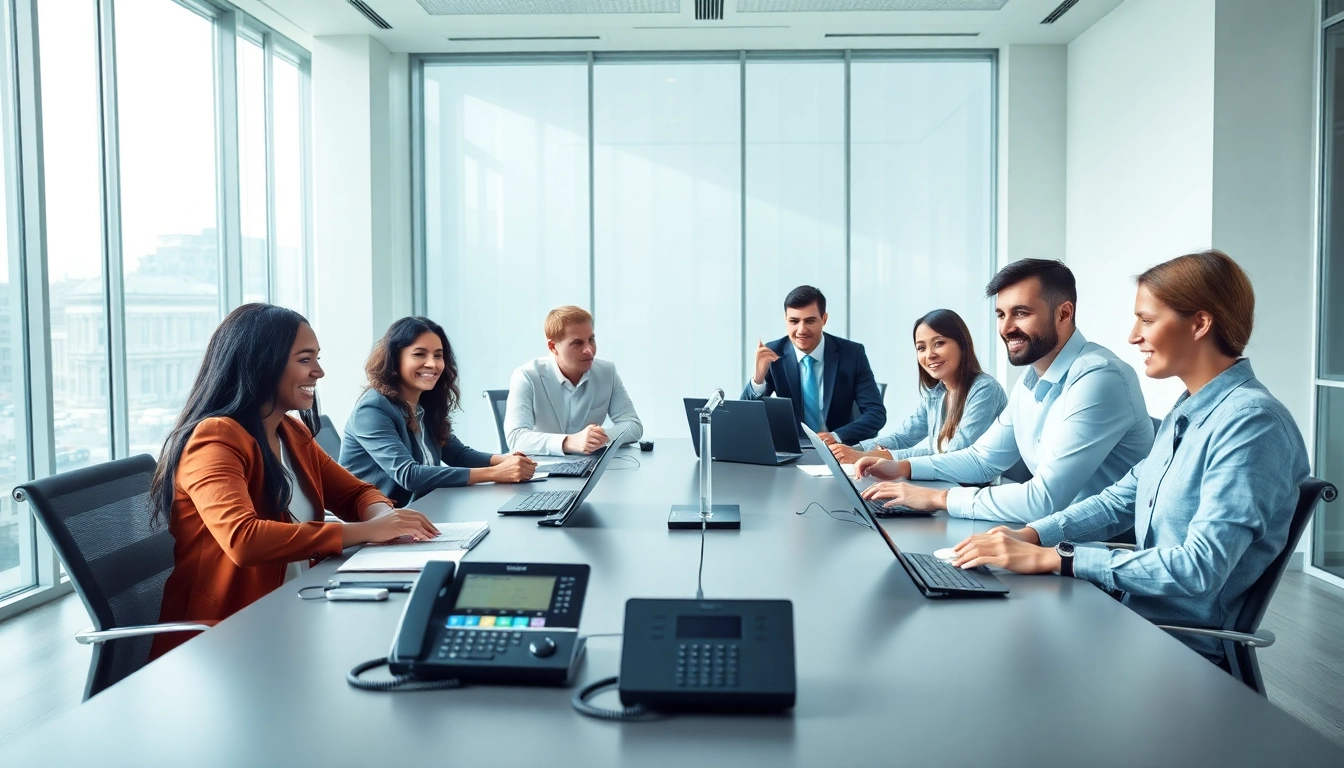 Showcase business phone systems in an engaging team collaboration environment.