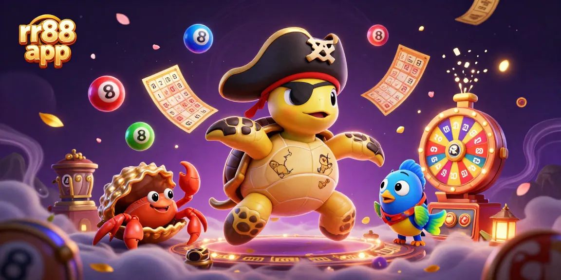 Experience the thrill with the rr88 app featuring lively 3D casino elements and vibrant characters.