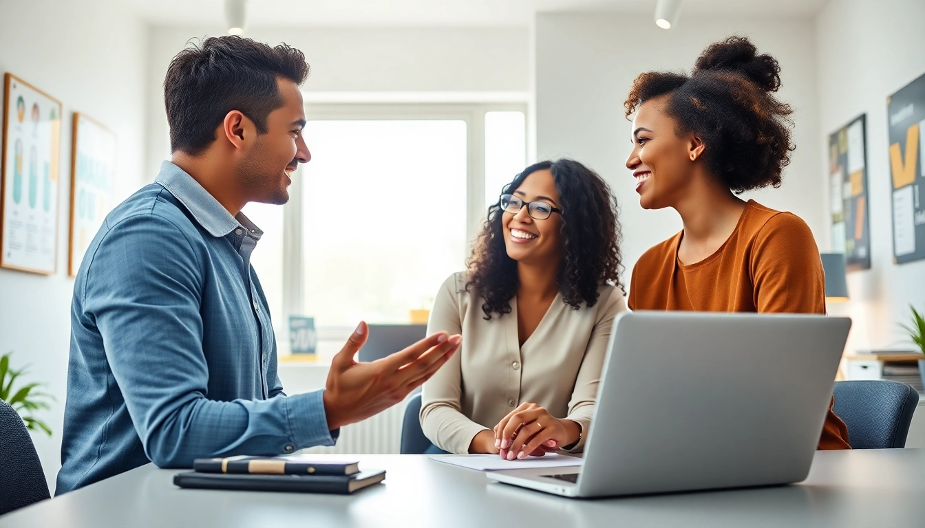 Engaged individuals in a career coaching session, emphasizing Career Coaching effectiveness.
