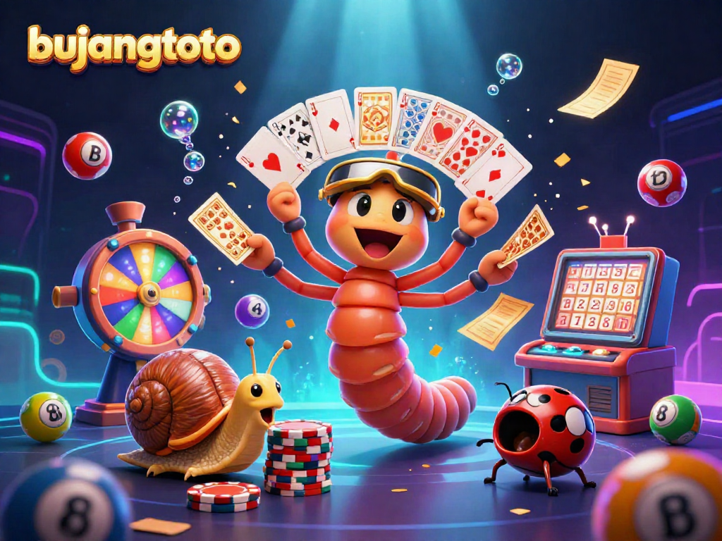 Experience thrilling gameplay with bujangtoto casino featuring a colorful dealer and exciting elements.