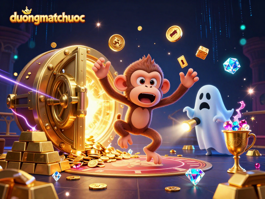 Experience the thrilling duongmatchuoc game with playful ghost characters and magical treasures.