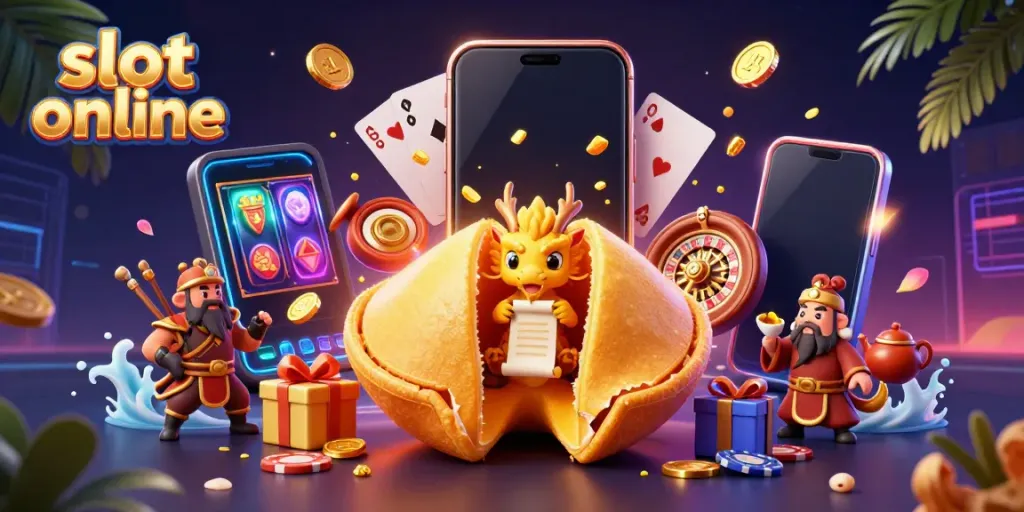 Experience thrilling gameplay with slot online in this vibrant and detailed 3D casino scene.