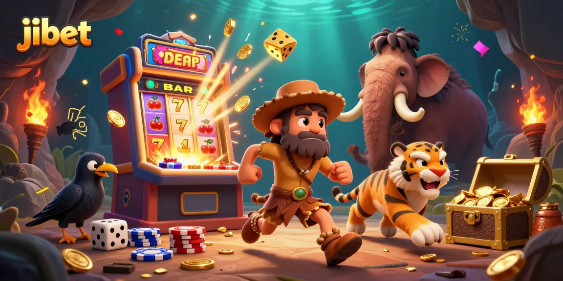 Experience thrilling gameplay at Jibet's prehistoric casino with dynamic characters and exciting features.