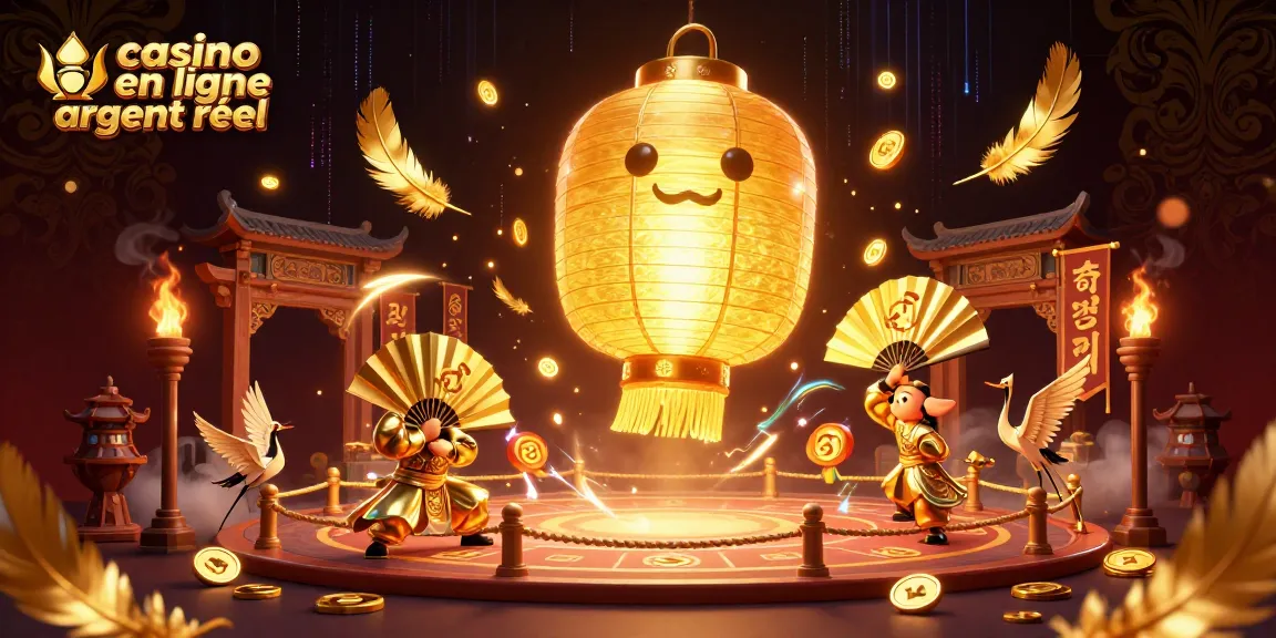 Profitez de l'expérience immersive de casino en ligne argent réel avec l'esprit lantern géant flottant et des guerriers en éventail.