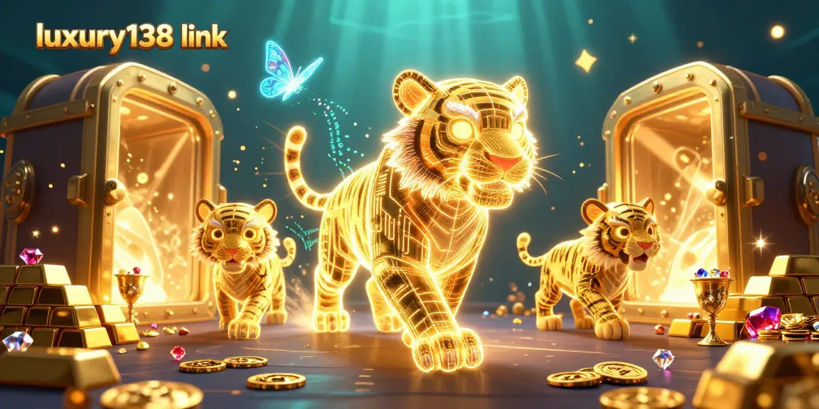 Memenangkan pengalaman bermain dengan luxury138 link, ilustrasi kasino digital yang penuh kemewahan.