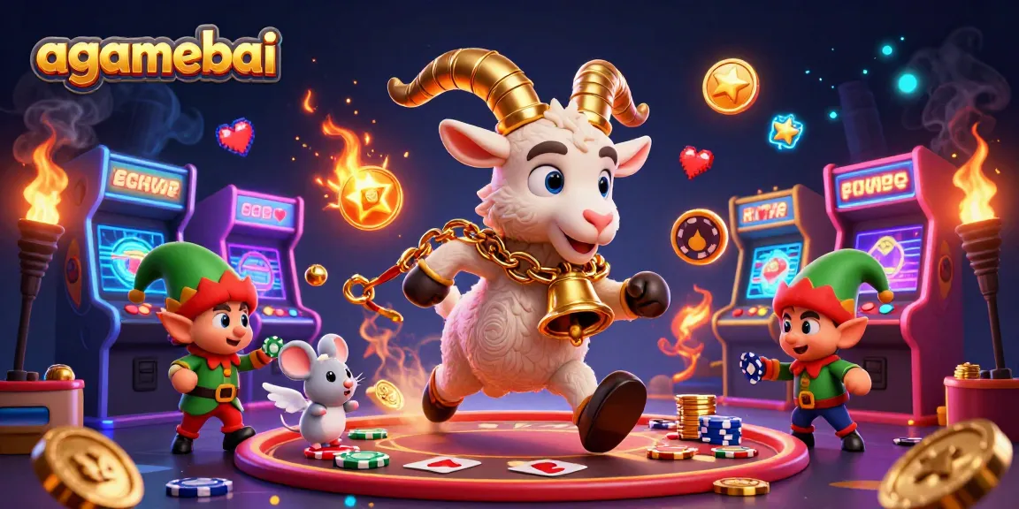 Experience the thrilling atmosphere of agamebai with festive casino elements and playful characters.