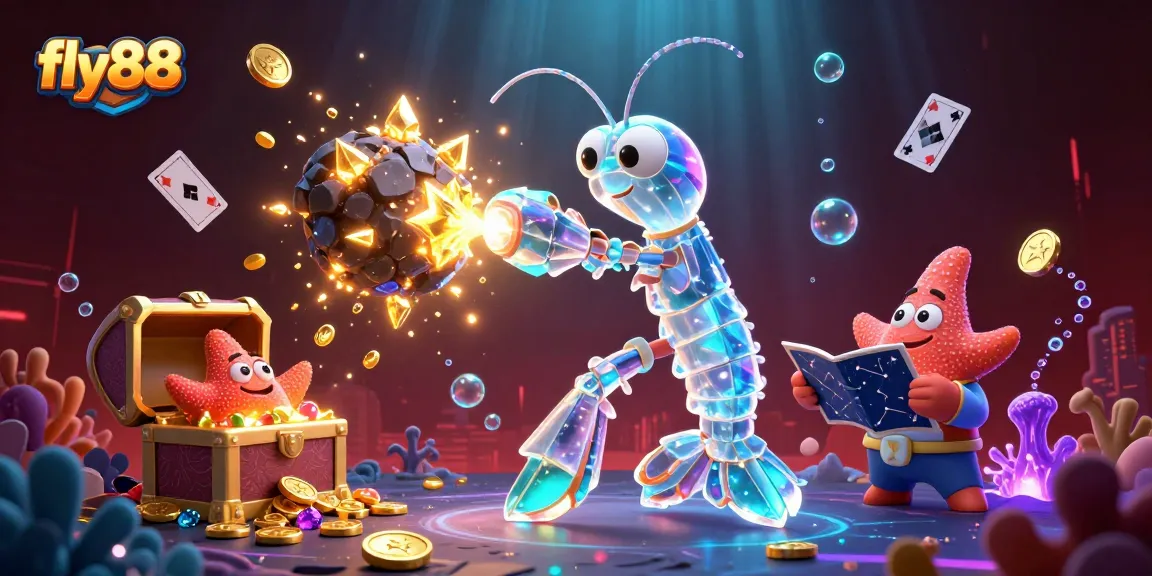 Experience thrilling gameplay with fly88's vibrant 3D scene of galactic samurai and treasures.