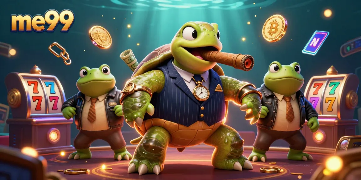 Experience thrilling gameplay at me99 Casino with unique cartoon character-themed slots.